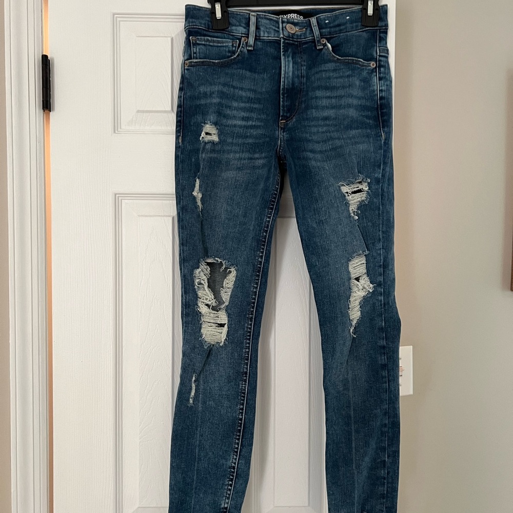 Express ankle liking high-rise stretch jean size 4 regular